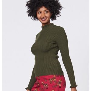 Princess Highway Odessa Knit Top in Olive